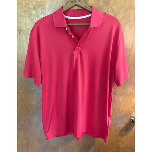 Brooks Brothers Men's Red Active Golf Polo Shirt Performance Series Large Hiking